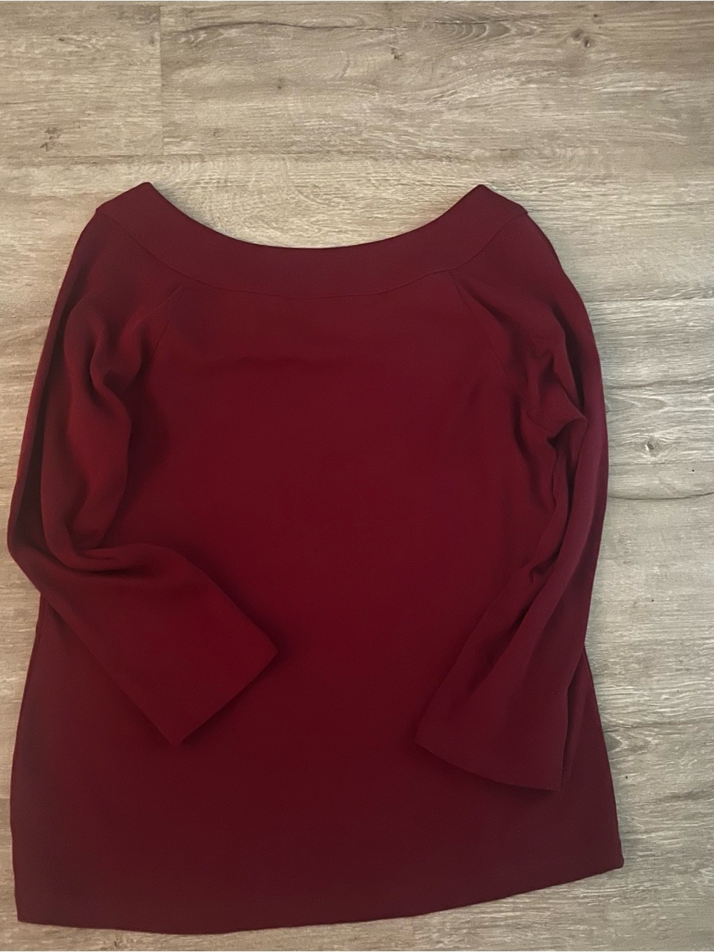 Rafaella Burgundy Boatneck Top - Picture 4 of 4